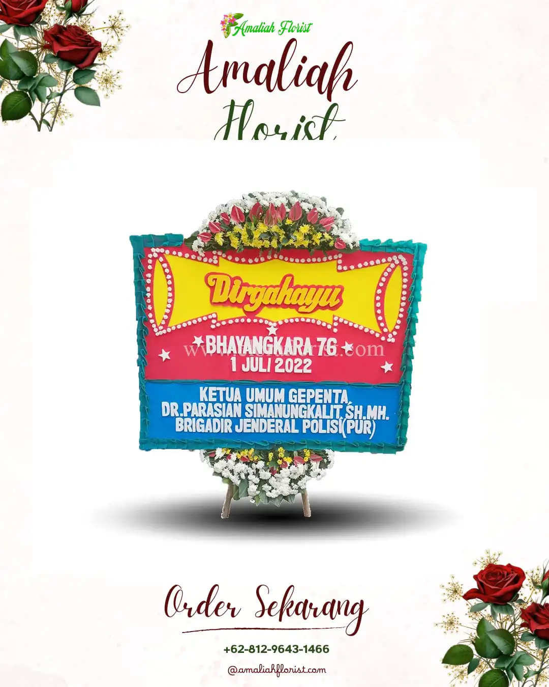 Papan Bunga HUT Ulang Tahun Angkola Selatan